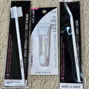 57 Pieces Wet 'n Wild Makeup Tools & Lip Gloss Bundle